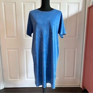 Old Navy Blue Burnout T-shirt Dress